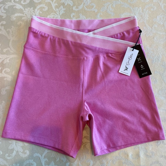 Jessica Simpson Pink Sports Bra and Shorts Set - Picture 3 of 13